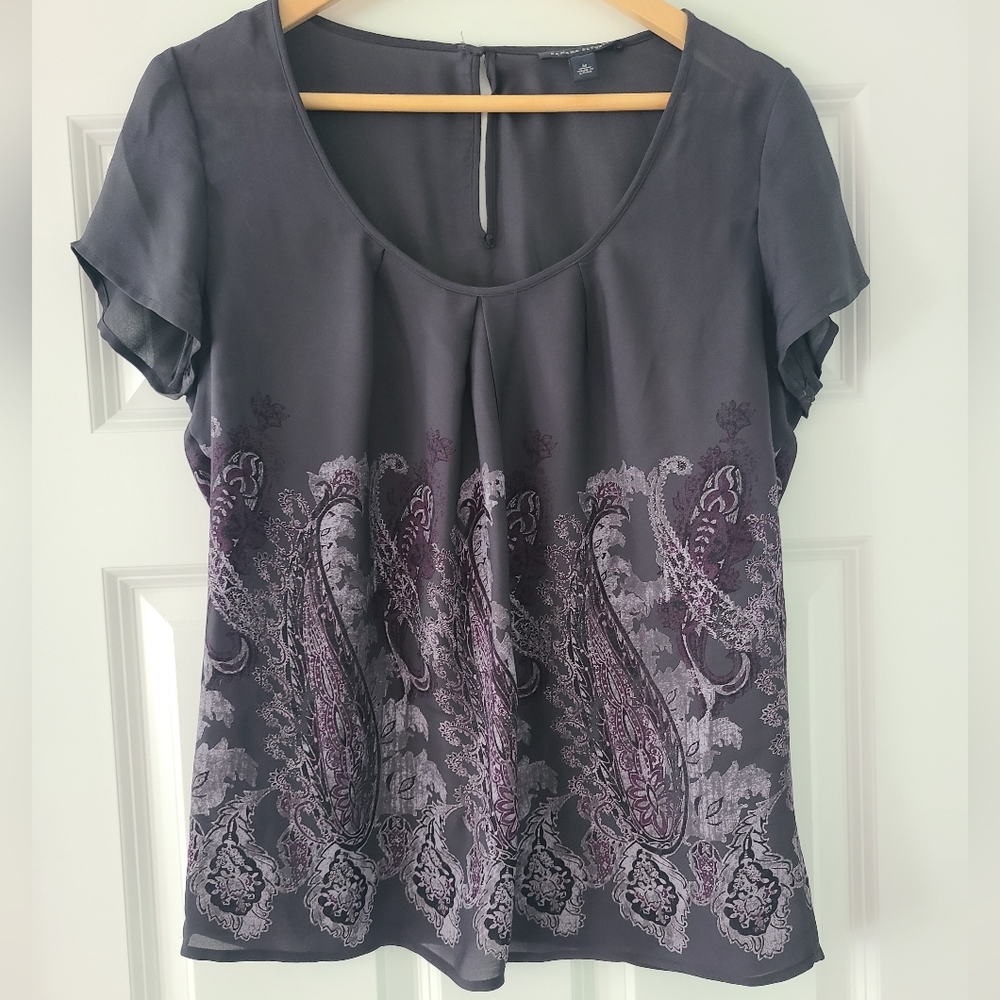 Banana Republic Short Sleeve Silk Blouse